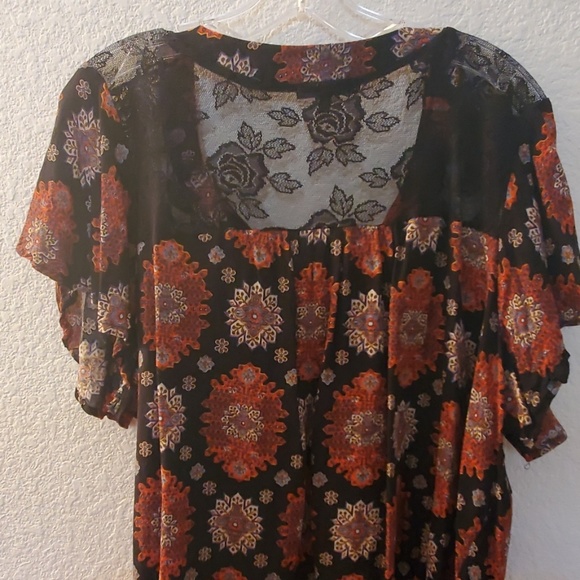 Curvy sense size 1x beautiful women fall top - Picture 7 of 8